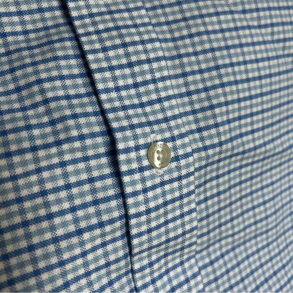 Vineyard Vines Whale Shirt 100% Cotton Blue Checkered Shirt - Picture 7 of 9